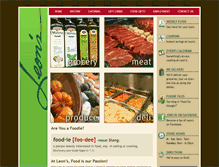 Tablet Screenshot of leonsgourmetgrocer.com